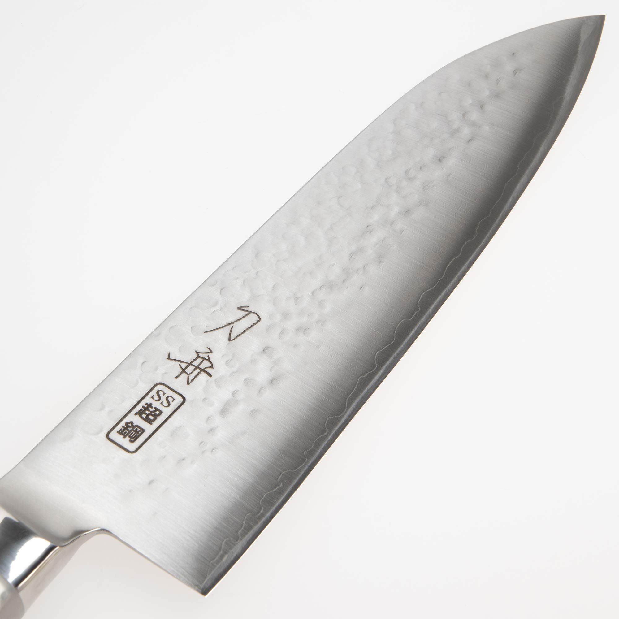 Amazon｜刀舟技研 三徳 包丁 (右利き用) 180mm 「 刀舟 鎚目モナカ