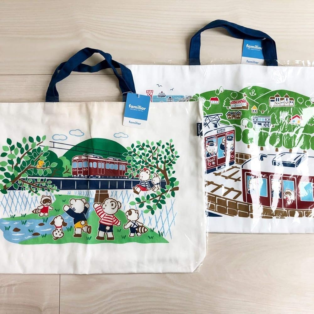 Amazon | ファミリア 阪急電車 コラボ レッスンバッグ トートバッグ 2