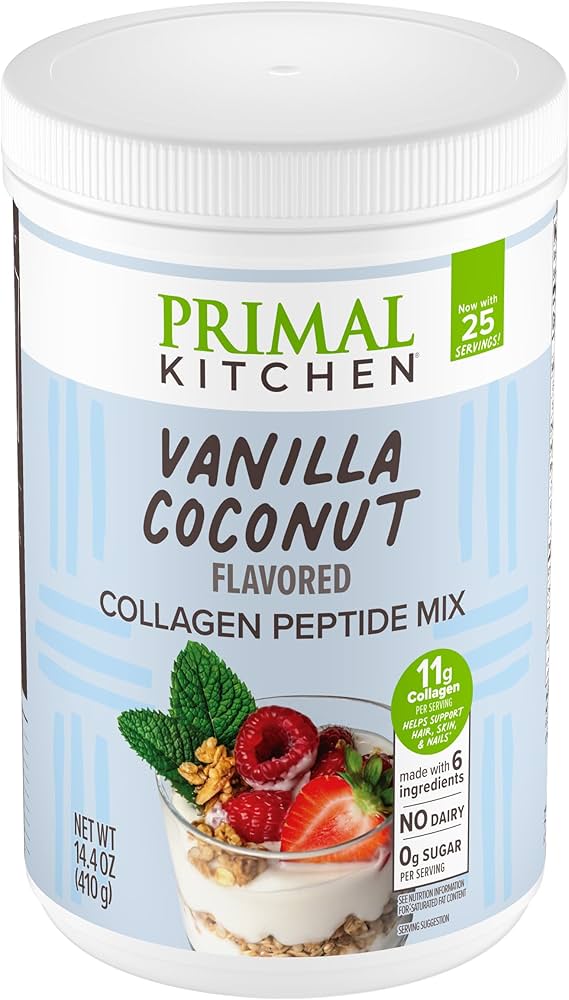 Amazon.com: Primal Kitchen Collagen Fuel Vanilla Coconut, 14.4 oz