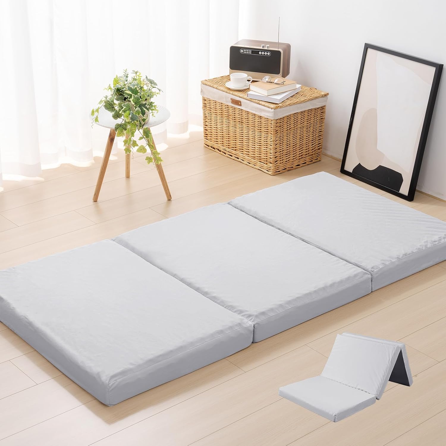 99 マットレス セミダブル やや硬め 厚さ16cm 緑茶成分 3層構造竹炭