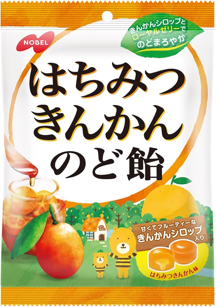 Amazon.co.jp: ノーベル製菓 はちみつきんかんのど飴 110g ×6袋 : 食品