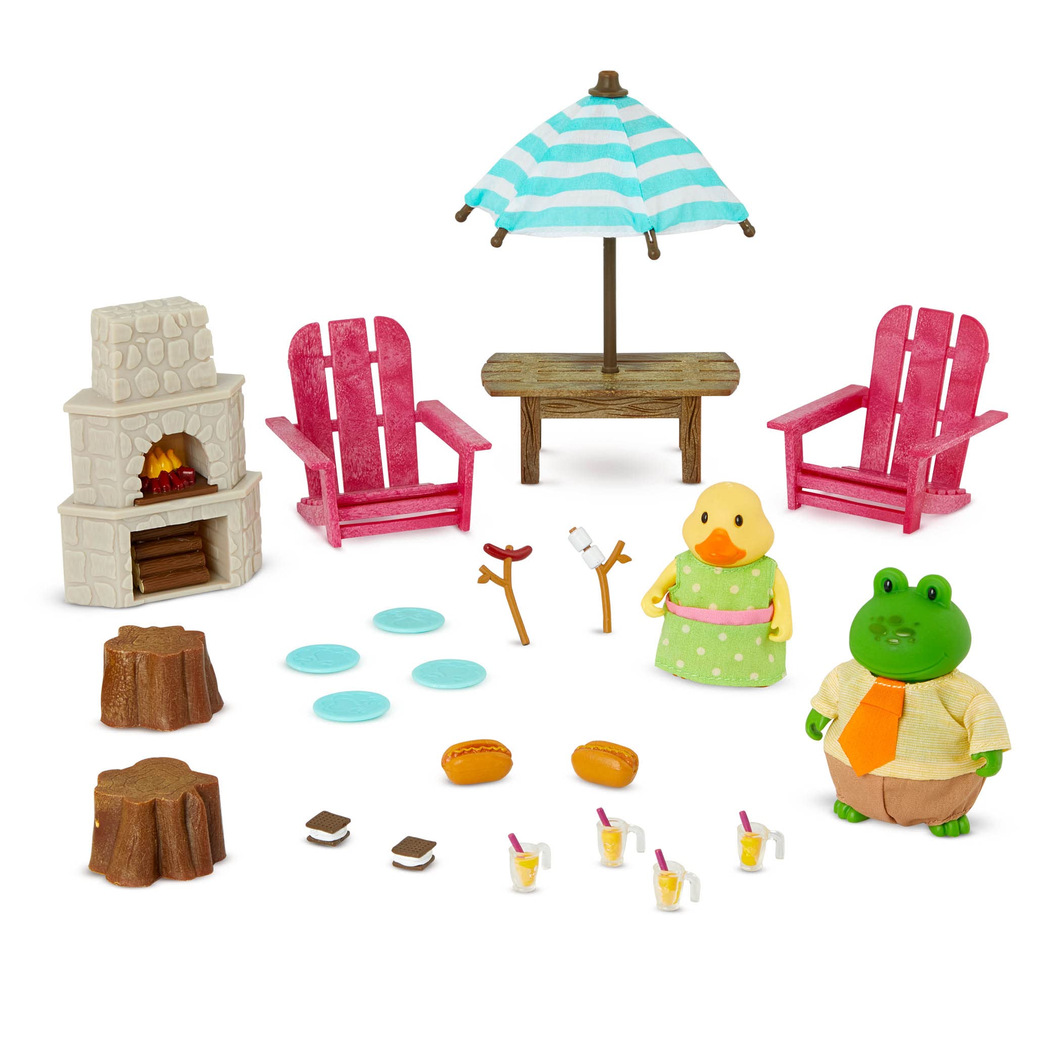Amazon.com: Li'l Woodzeez – Toy Backyard Furniture Playhouse with