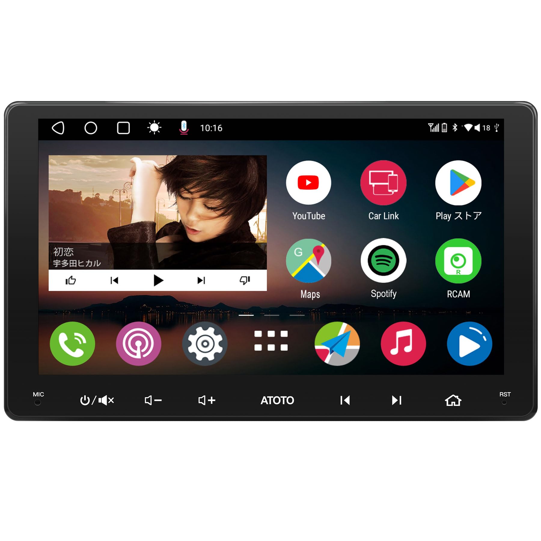 Amazon.co.jp: 【9インチ】ATOTO A6 PF ダブルDIN Androidカーステレオ