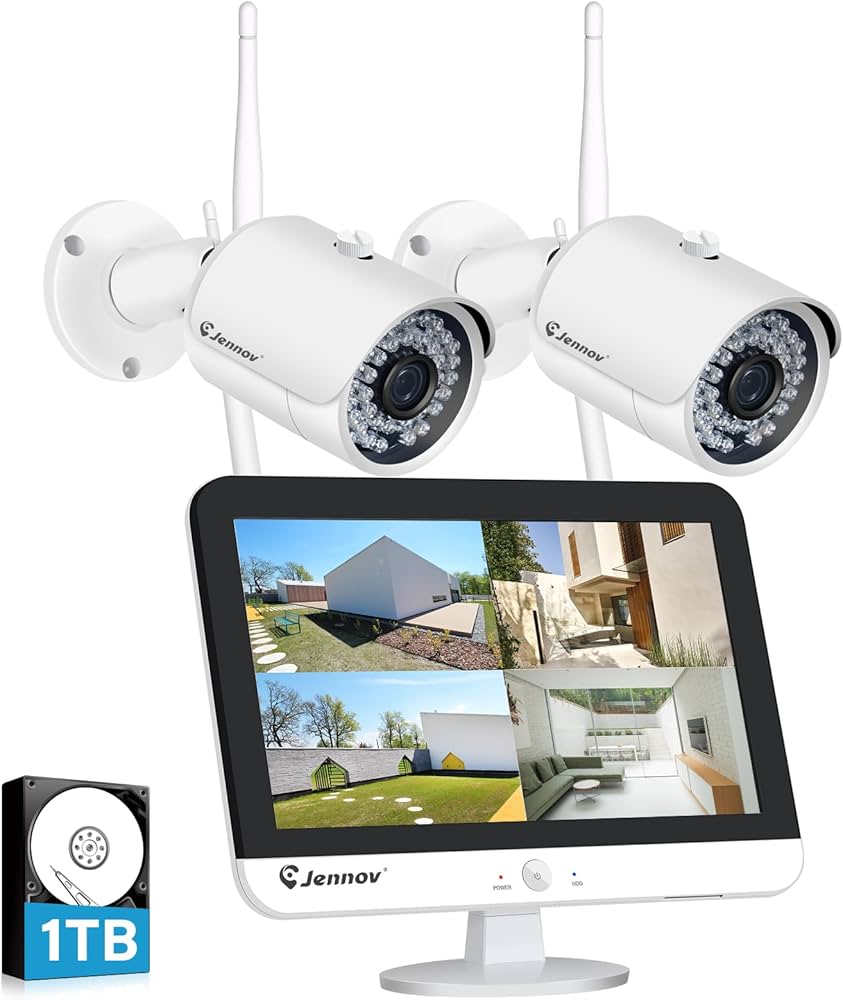 Amazon.co.jp: 防犯カメラ ワイヤレス 屋外 500万画素 2台 家庭用 無線