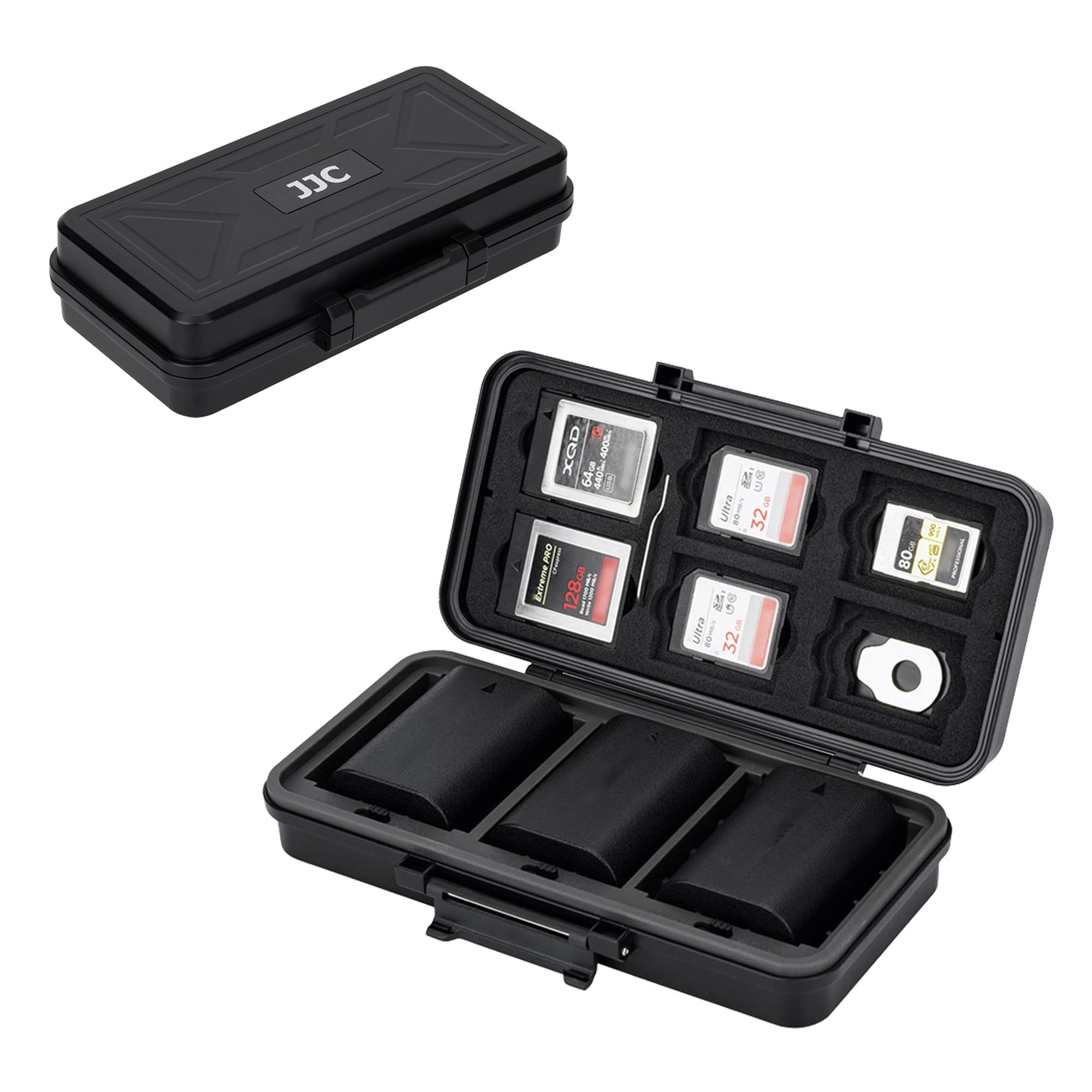 Amazon.co.jp: JJC カメラバッテリー メモリーカード収納ケース SD