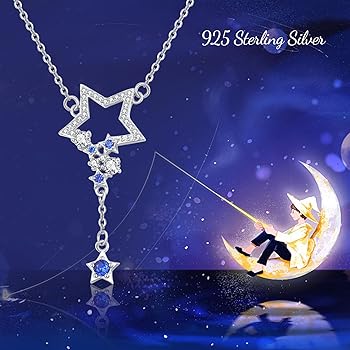 Amazon | MEDWISE スターネックレス 925スターリングシルバー Y字型