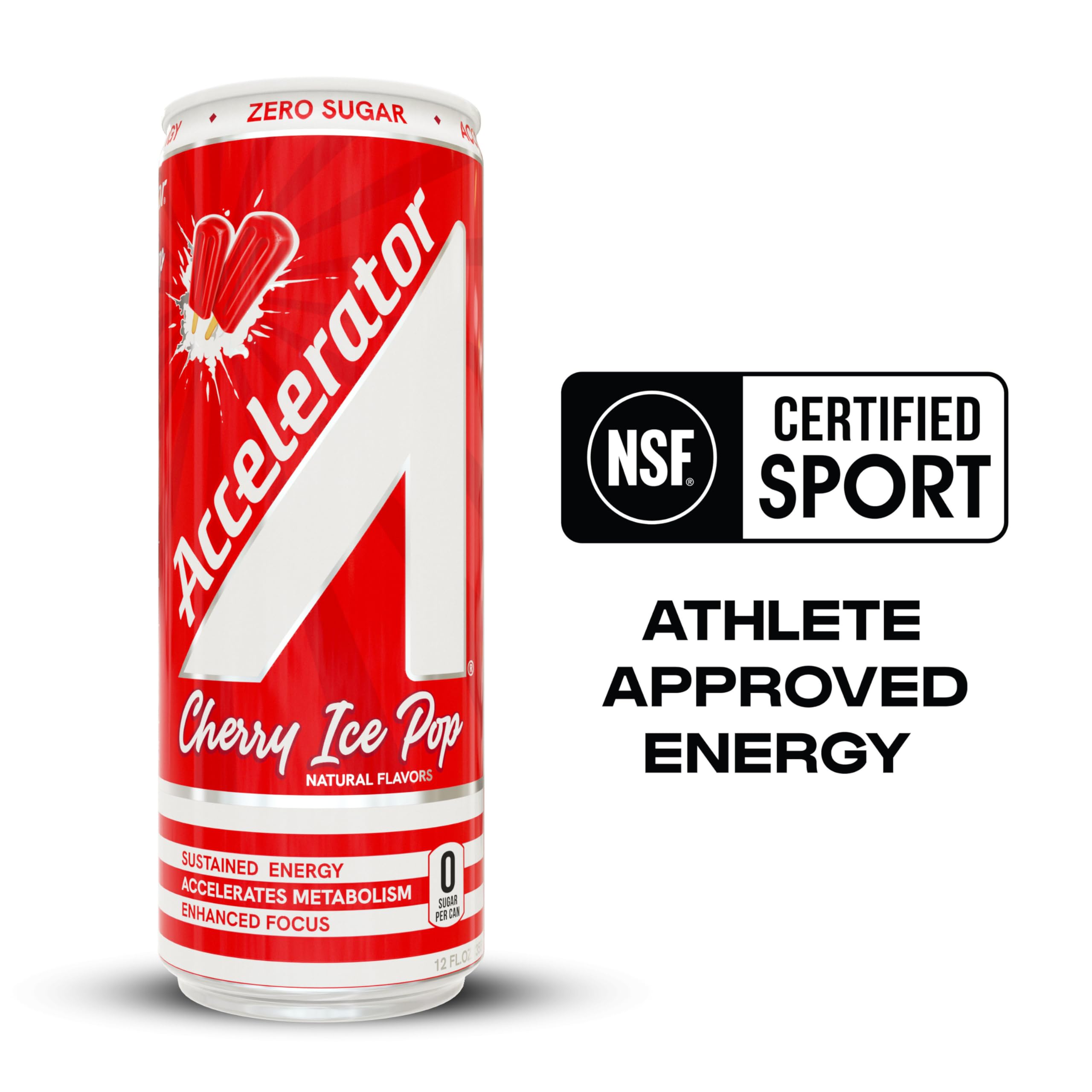 Amazon.com : A SHOC Accelerator Cherry Ice Pop Energy Drink, 12 fl