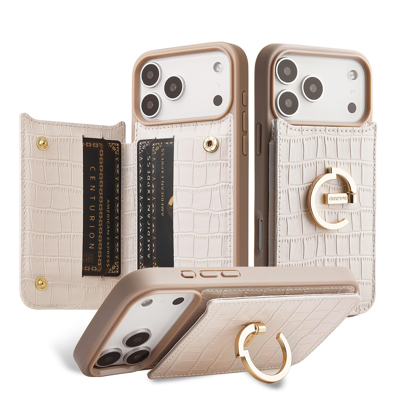 Amazon.com: CUSTYPE Compatible with iPhone 17 Pro Max Wallet Case