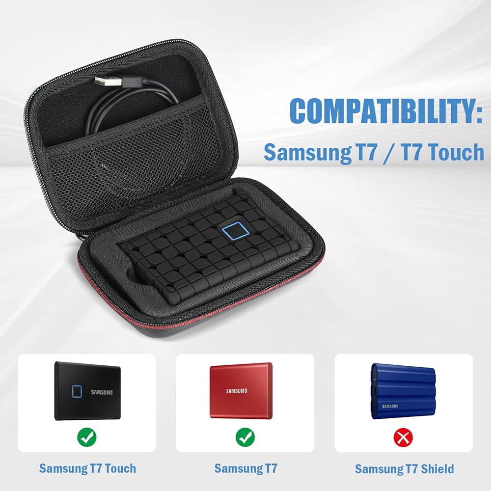 Amazon.com: ProCase Samsung T7 / T7 Touch Portable SSD Carrying