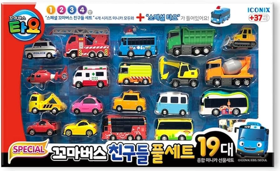 Amazon.com: Tayo Little Bus Friends Special Full 19pcs Set Cars