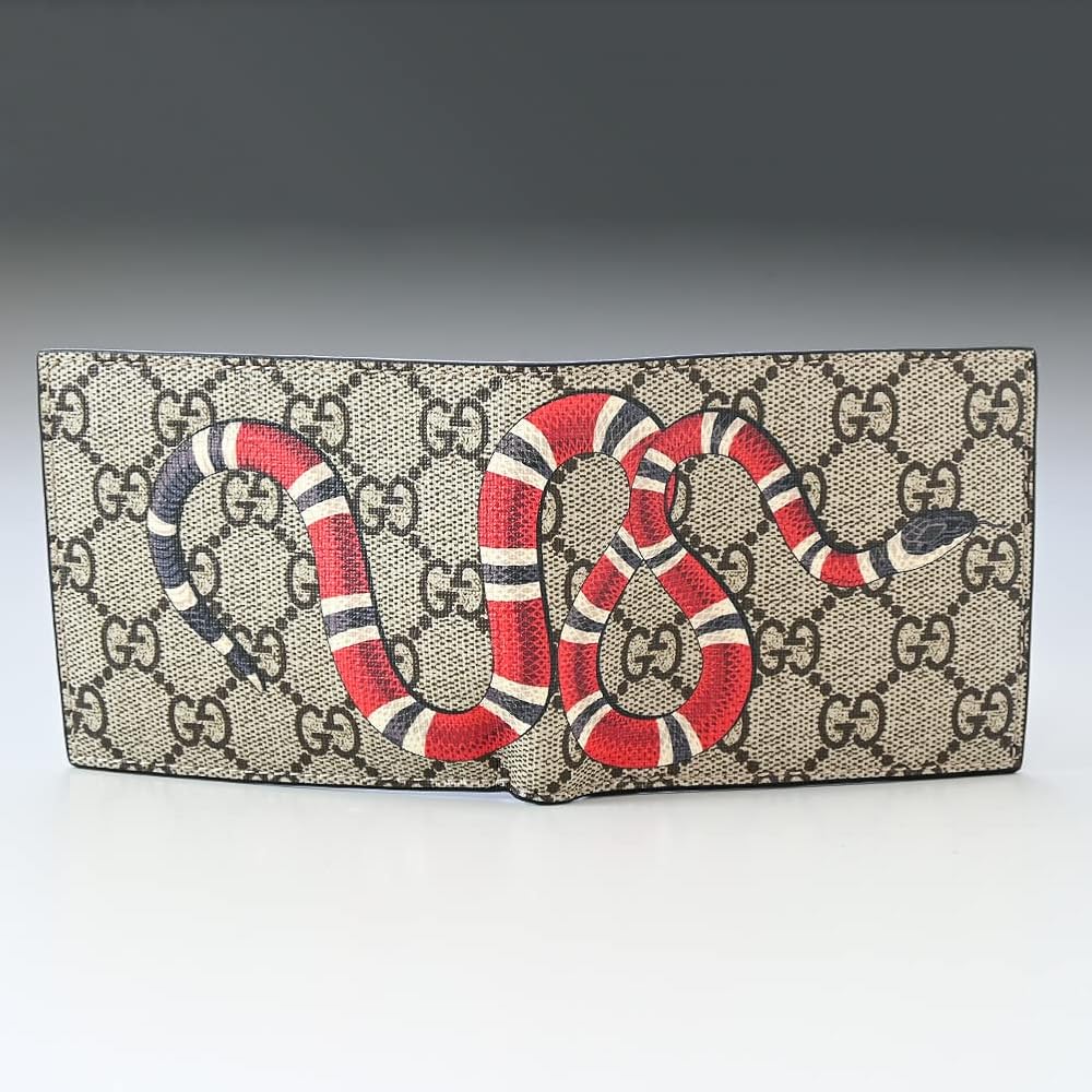 Amazon.co.jp: [グッチ] 二つ折り財布 メンズ 小銭入れ無し キング