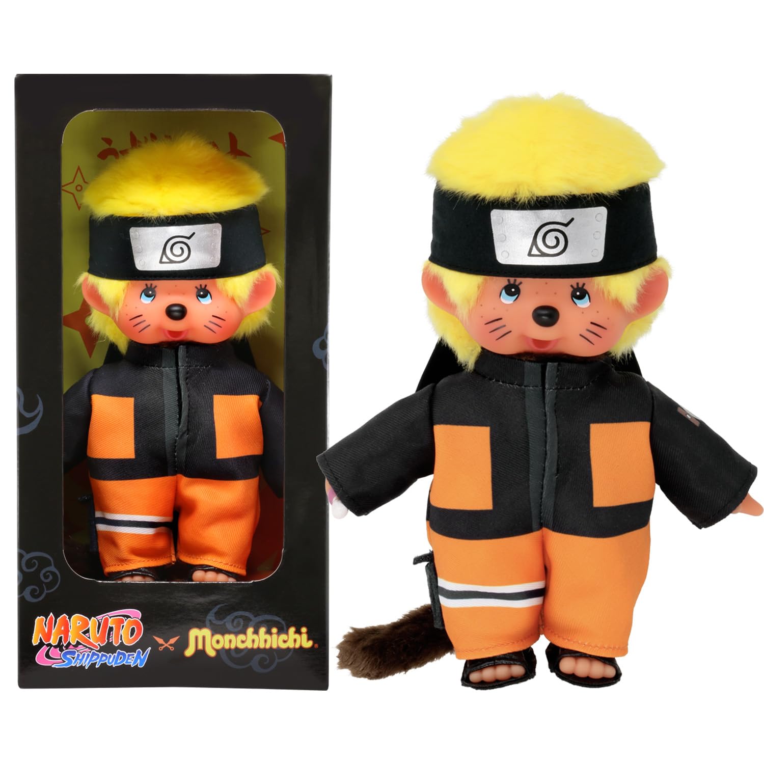 Amazon.co.jp: Bandai - Monchhichi - Peluche Monchhichi Naruto