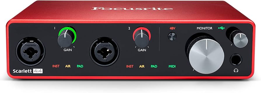 Amazon.com: Focusrite Scarlett 4i4 3rd Gen USB Audio Interface for