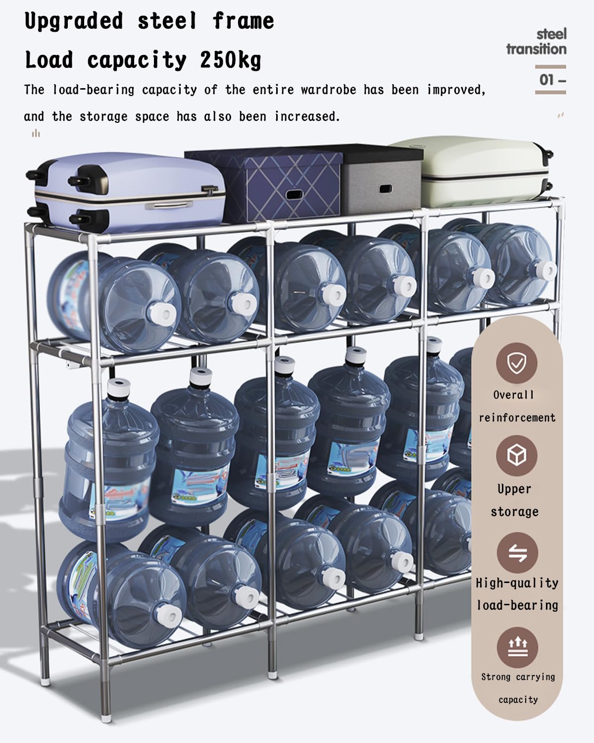 Amazon｜Tazyeeワードローブ カバー クローゼットハンガーラックカバー