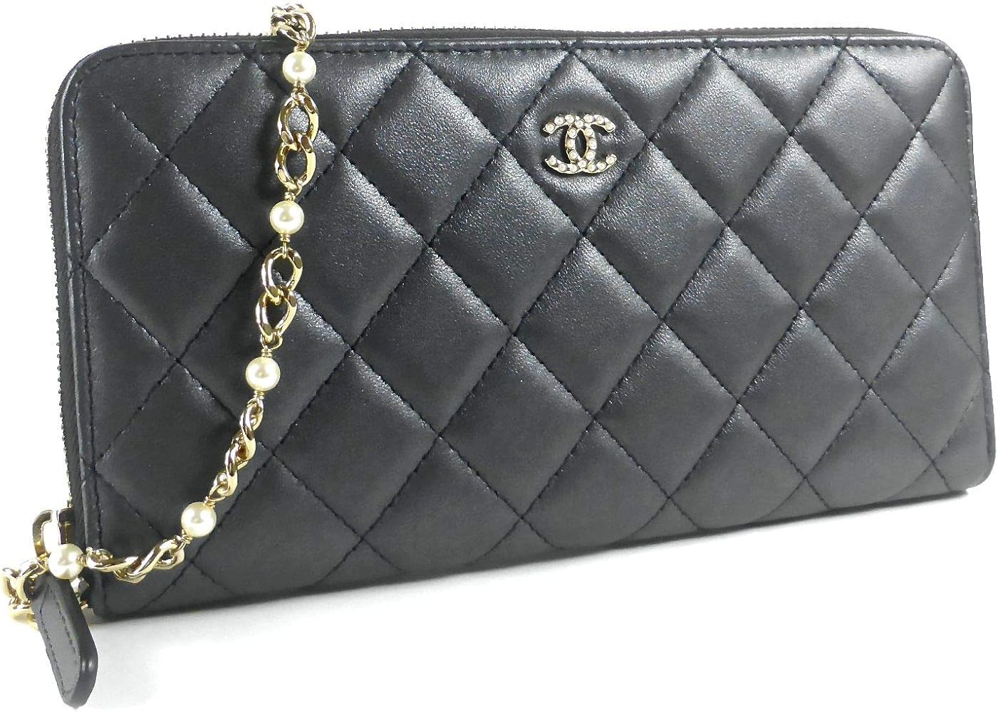 Amazon | [シャネル] ラウンドファスナー 長財布 ラムスキン COCO