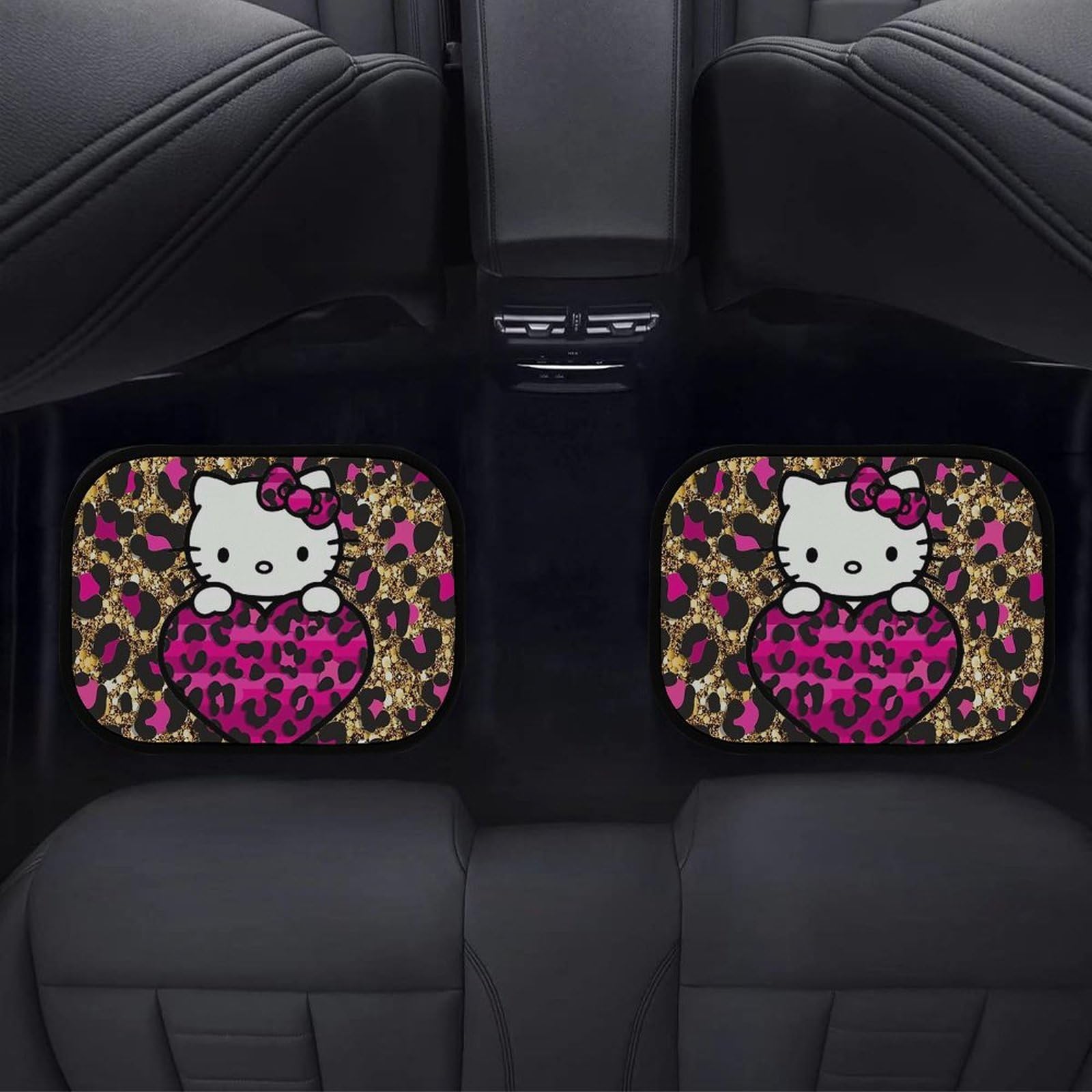 Amazon | 車用フロアマット ハローキティ ヒョウ柄 カーマット 4枚