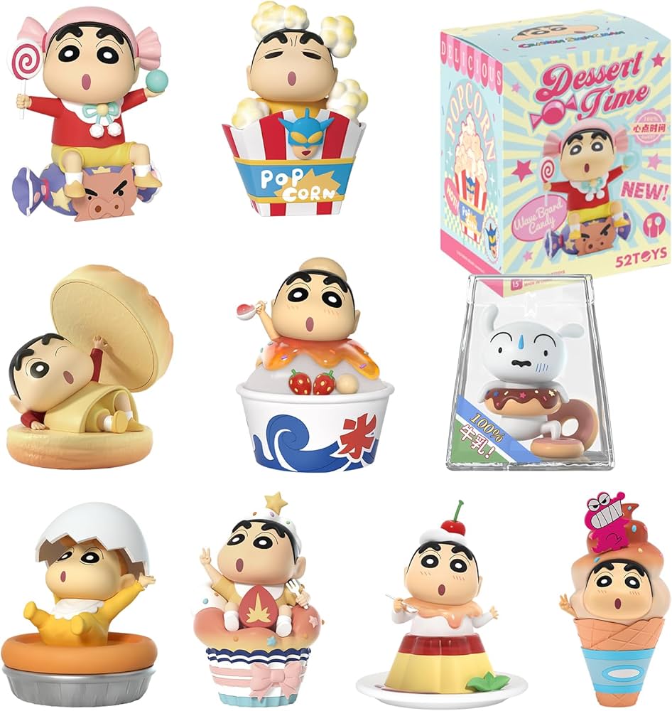 52TOYS Crayon SHIN CHAN Dessert Time Series Blind Box Figure