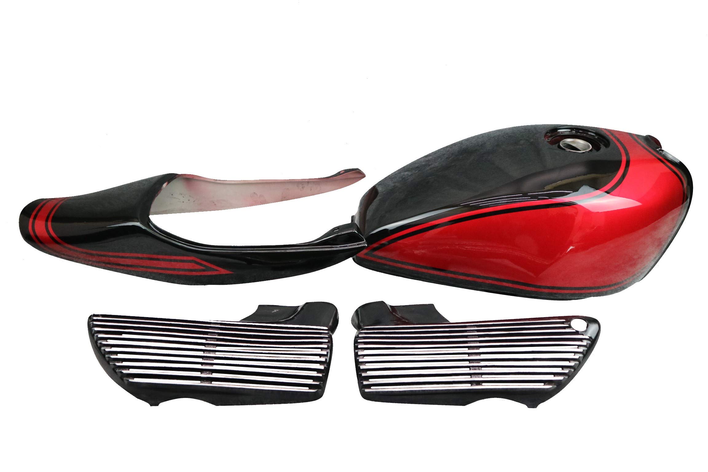 Amazon | ゼファーΧ 黒赤 外装セット タンク＋テールカウル＋ Z