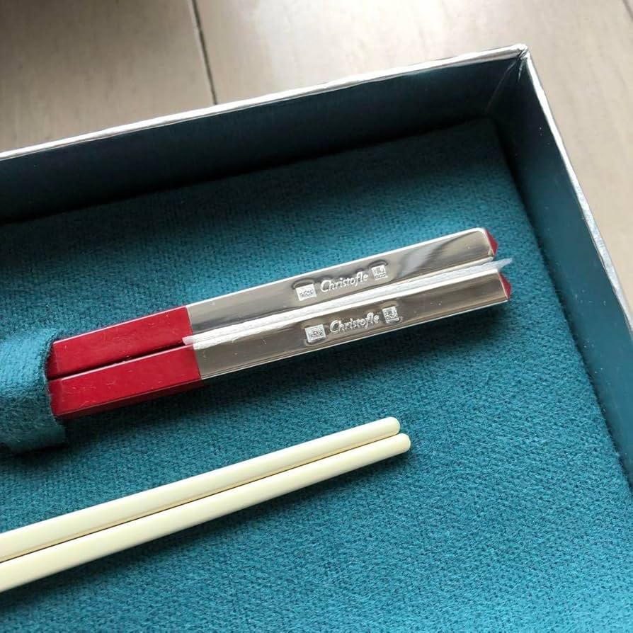 Christofle 箸 ペア 黒 白 夫婦箸 【公式通販】
