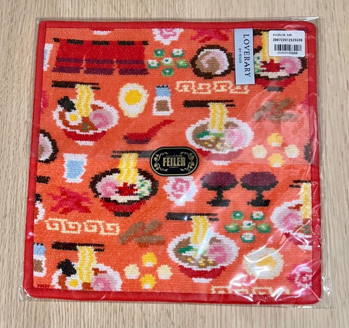 Amazon.co.jp: フェイラー ラブラリー ラーメンイッチョウ ハンカチ 2