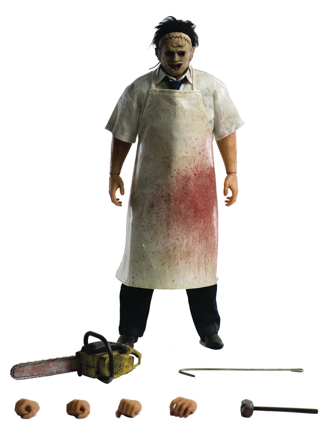 Amazon.com: ThreeZero The Texas Chain Saw Massacre: Leather Face 1