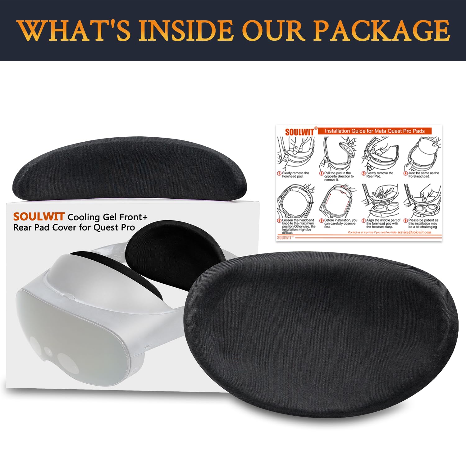 Amazon | SOULWIT 額+後頭部 クッション セット Quest Pro VR 用