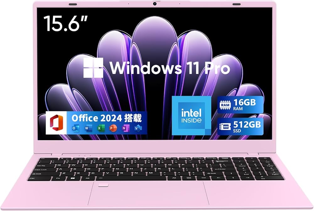 Amazon.co.jp: UOWAMOU Office 2024搭載 15.6型ノートパソコン N5095
