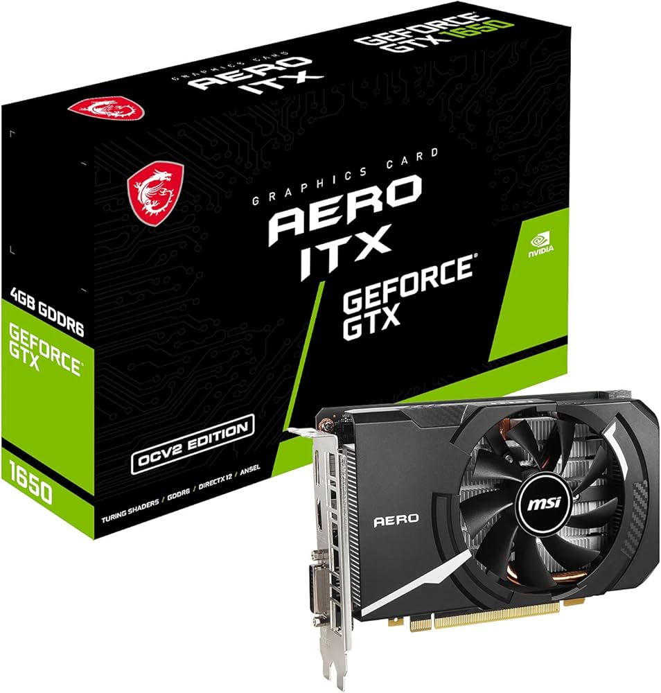Amazon | MSI GeForce GTX 1650 D6 AERO ITX OCV2 グラフィックス