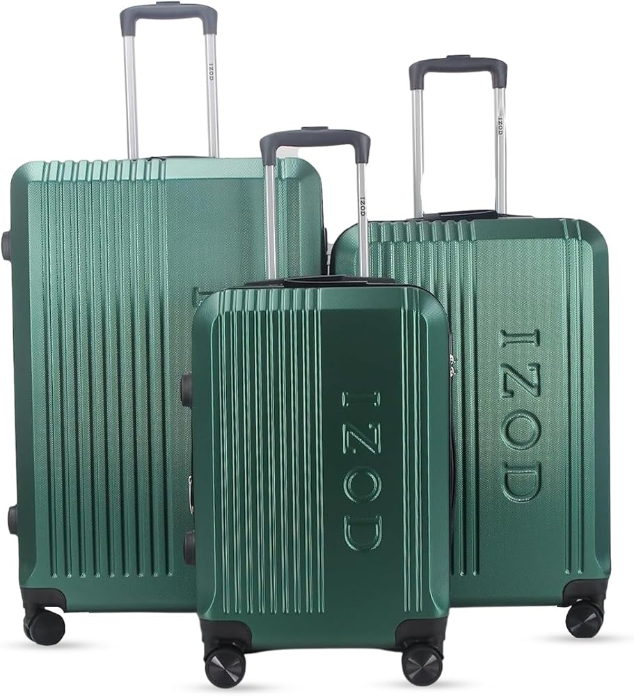 Amazon.com: IZOD Zane 3 Piece Expandable Hardside Luggage Set