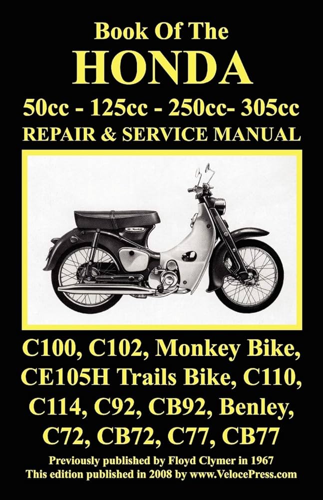 Honda Motorcycle Manual: ALL MODELS, SINGLES AND TWINS 1960-1966