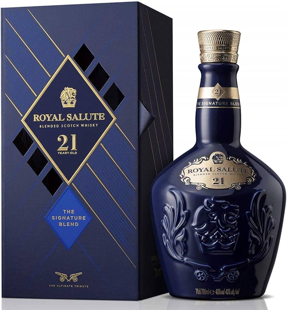 Amazon.co.jp: ロイヤルサルート 21年 シグネチャー ブレンド 青ボトル