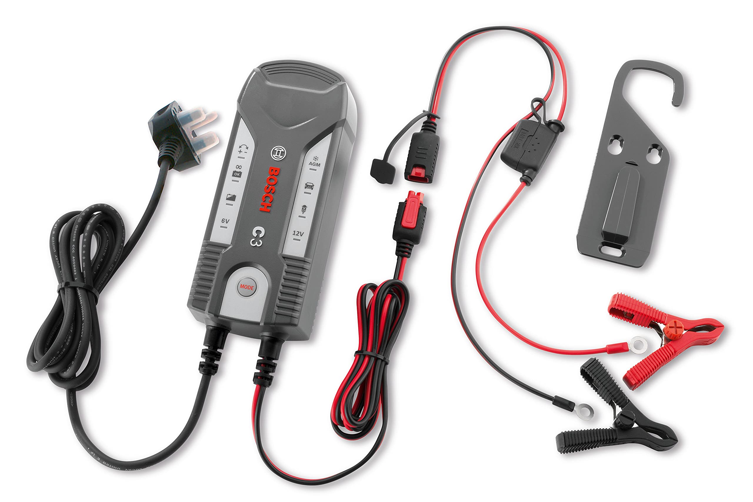 Bosch C3 - Intelligent and Automatic Battery Charger - 6V-12V