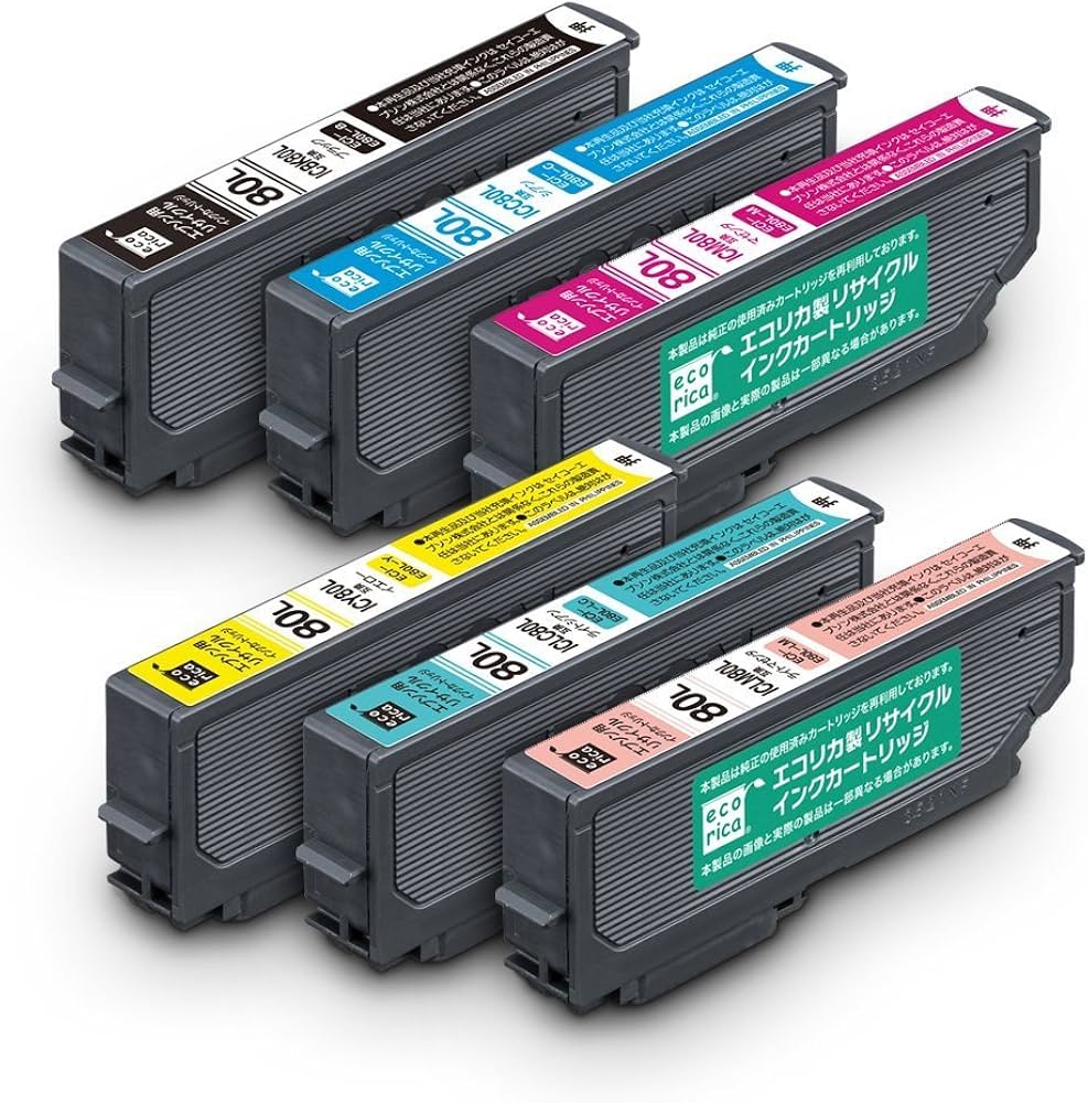 Amazon.co.jp: エコリカ エプソン(EPSON)対応 リサイクル インク