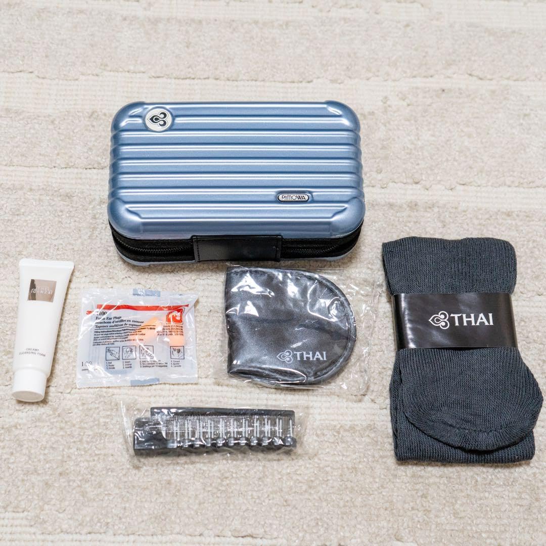 タイ航空 ファーストクラス アメニティ リモア ブルーグレー（水灰色