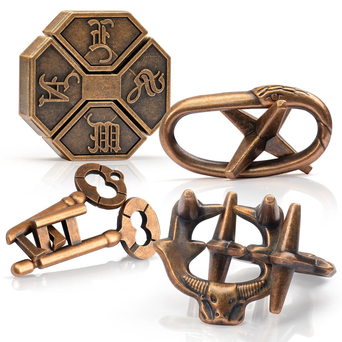 Amazon.com: GVKES Fun Metal Brain Teaser Puzzle Games - 4 Pcs