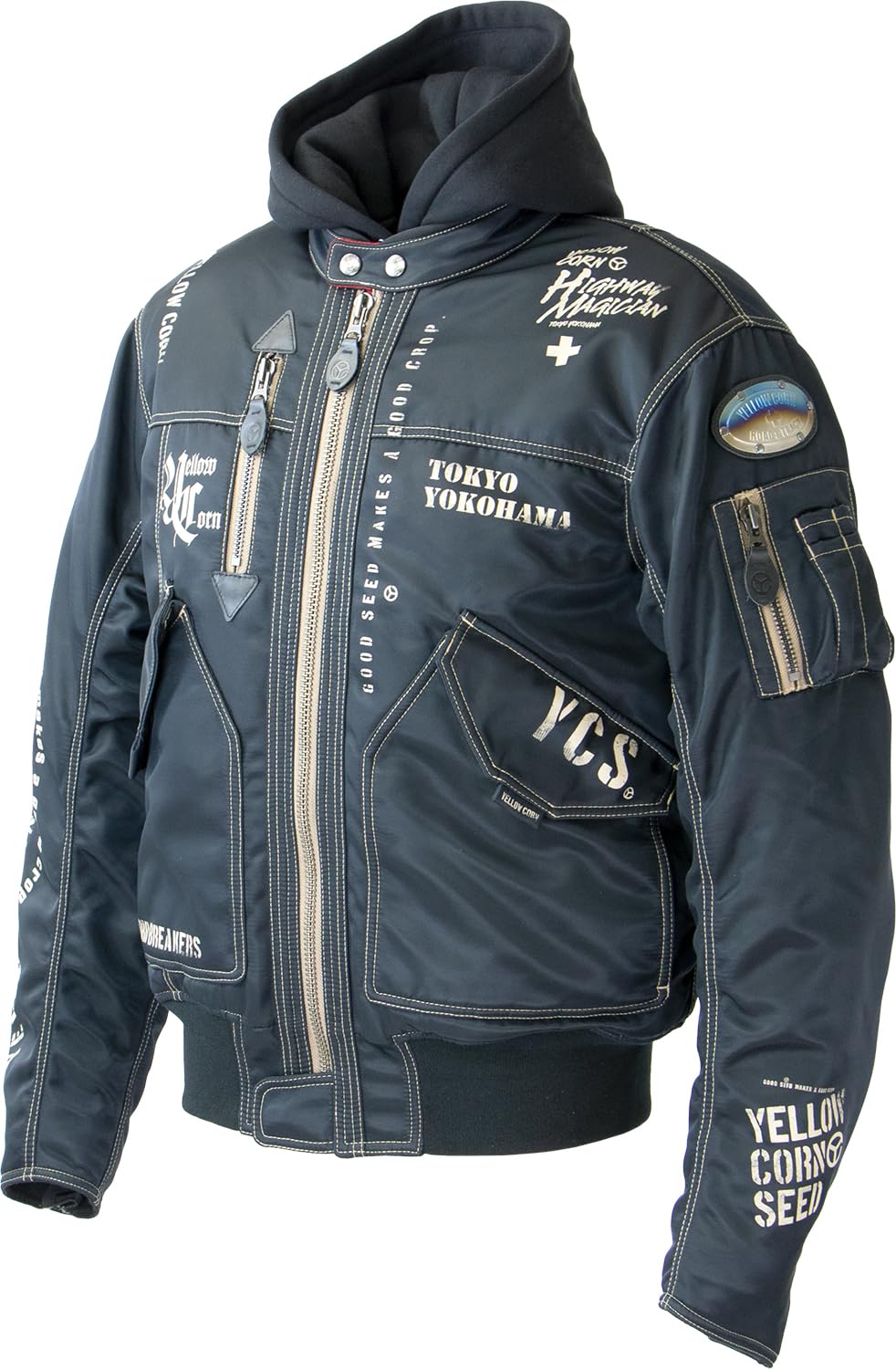 Amazon | [イエローコーン] SJ-4305 ウィンタージャケット MidnightBK