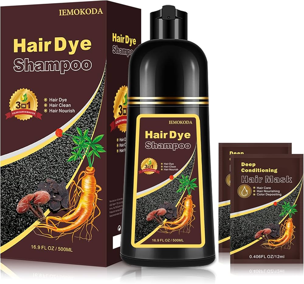 Amazon.com : Agthyuve Hair Dye Shampoo 3 in 1, Chestnut Brown Hair