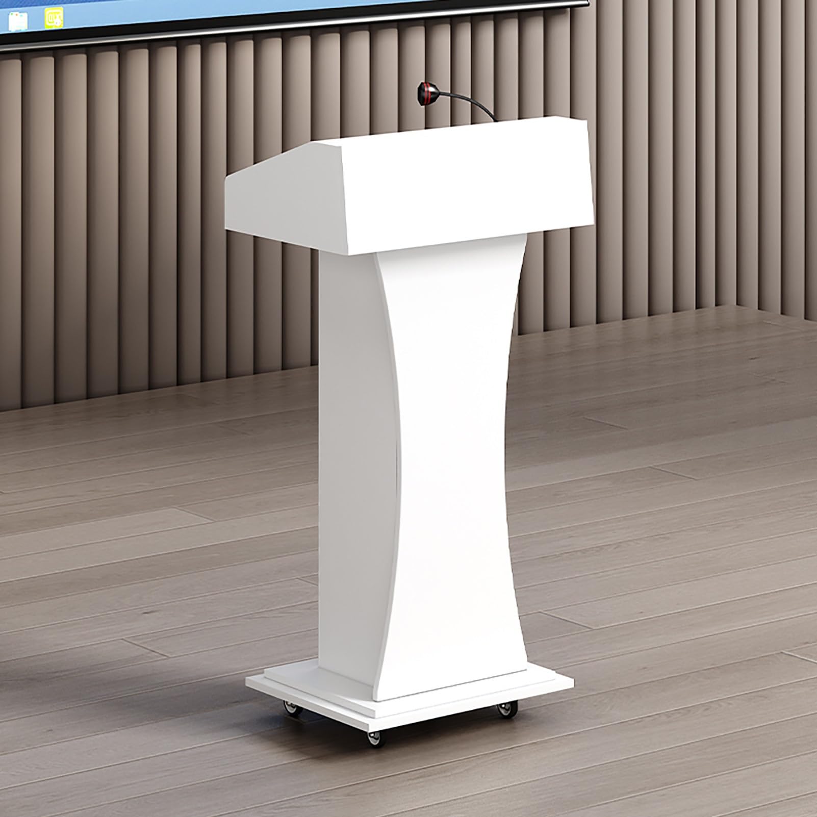 Amazon.co.jp: DEOPXF 演説台 演台 司会者台 キャスター付き スピーチ