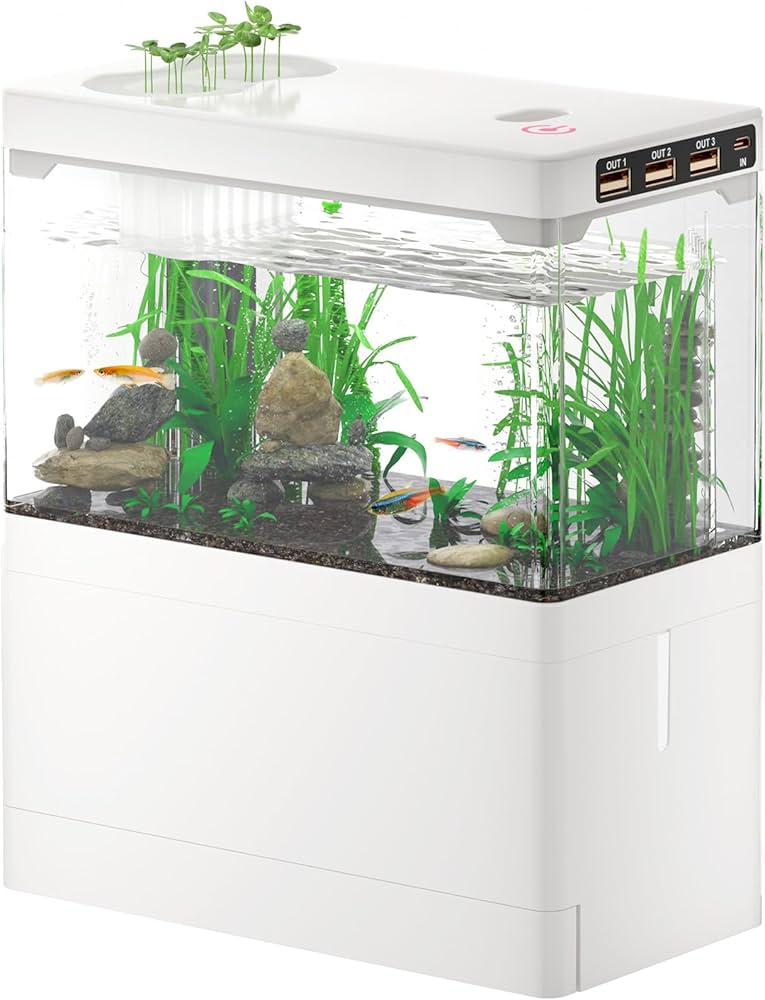 Amazon | Yjhyuxi 水槽 セット 小型 アクアリウム【インボイス制度登録