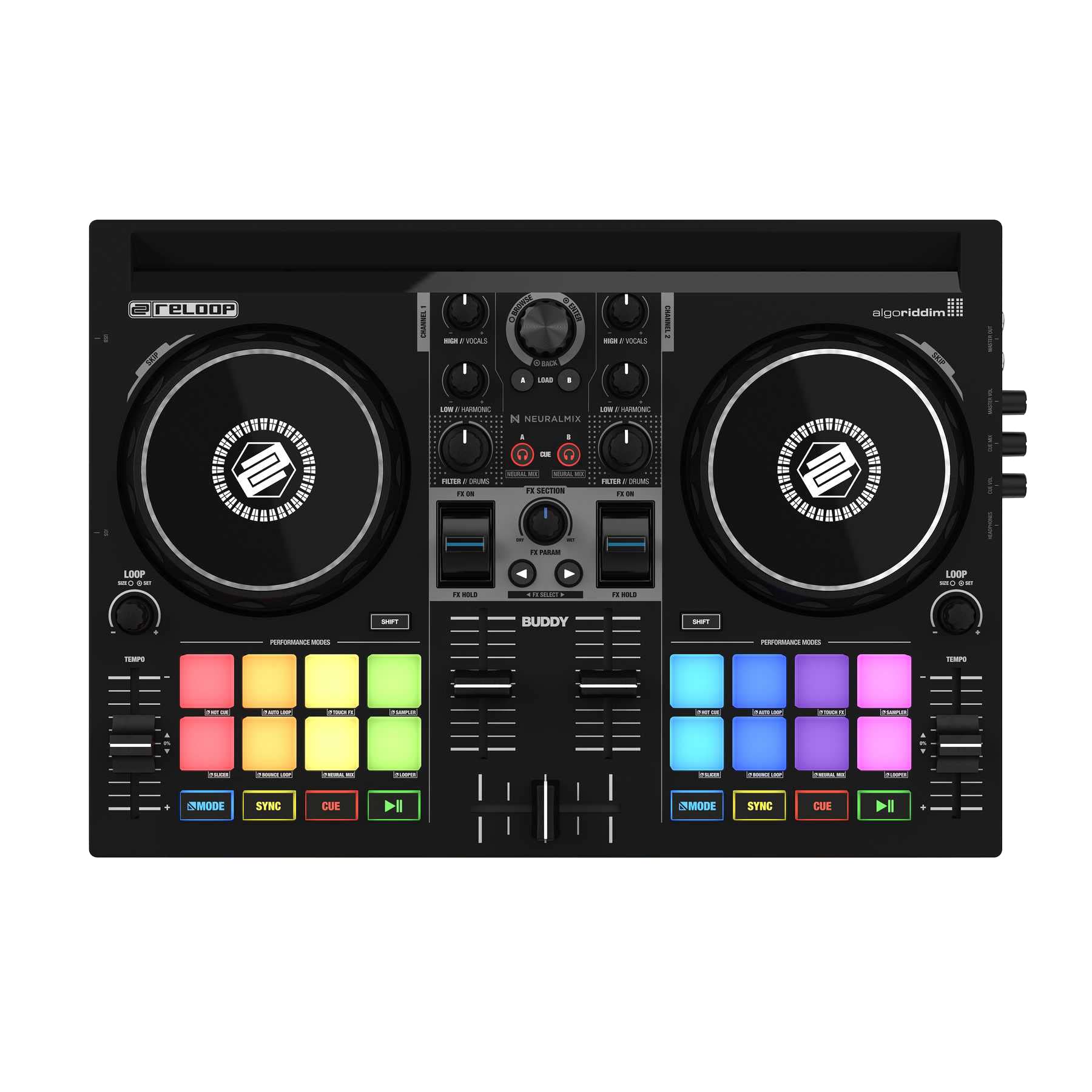 Amazon | Reloop リループ Buddy DJコントローラー Compact 2-Deck