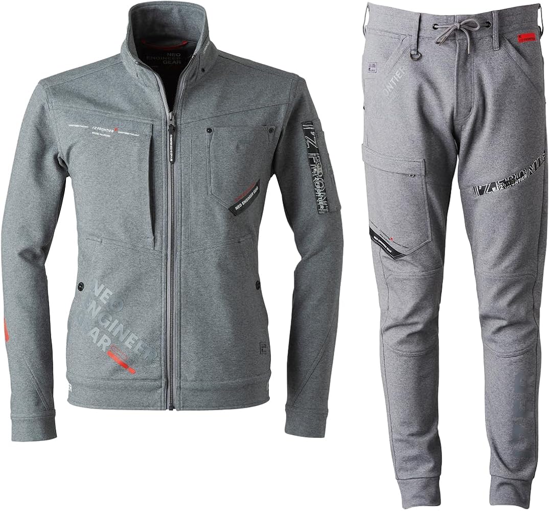 Amazon.co.jp: [アイズフロンティア] 2024年 秋冬 上下セット 作業服