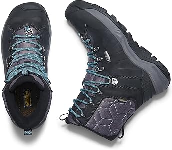 Amazon | KEEN レディース Revel スノーブーツ, Black/North Atlantic