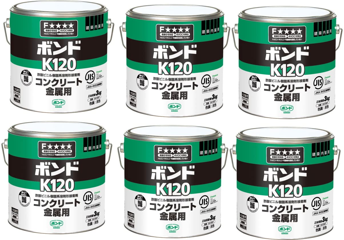 Amazon | コニシ K120 3kg ケース6缶入り | 接着剤 | 産業・研究開発