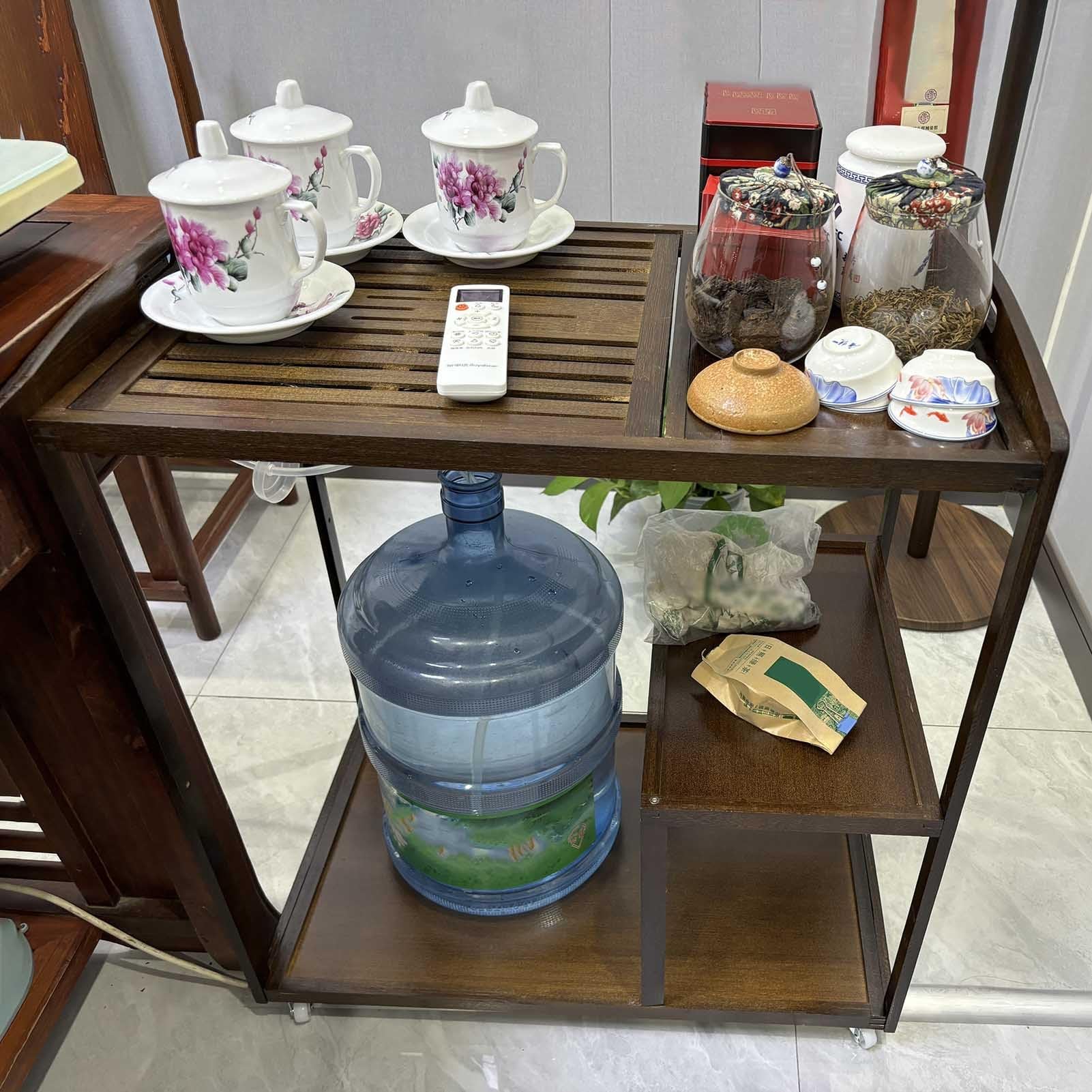 Amazon｜サービスワゴン ビンテージ ティーカート トロリー キャスター