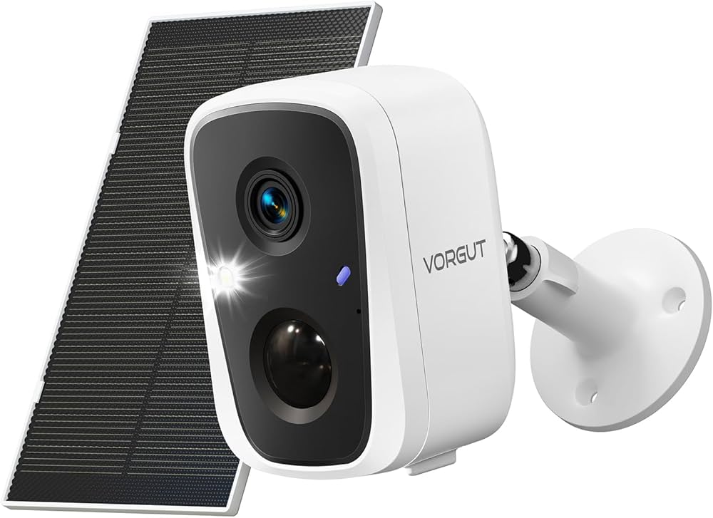 Amazon.co.jp: VORGUT 防犯カメラ 屋外 ソーラー 400万画素 防犯カメラ