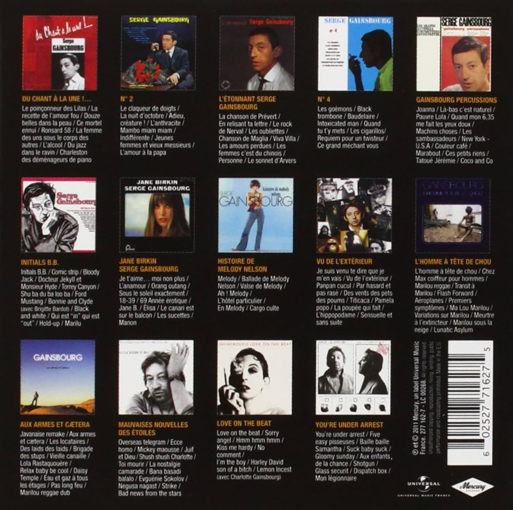 GAINSBOURG,SERGE - L'essentiel Des Albums Studio 1958 - 1987