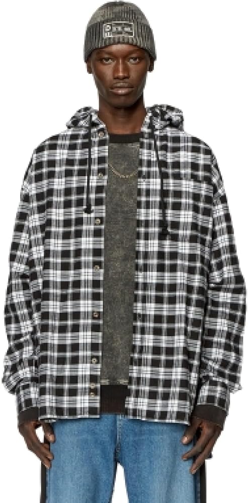 Amazon.co.jp: (ディーゼル) DIESEL メンズ シャツ チェック柄