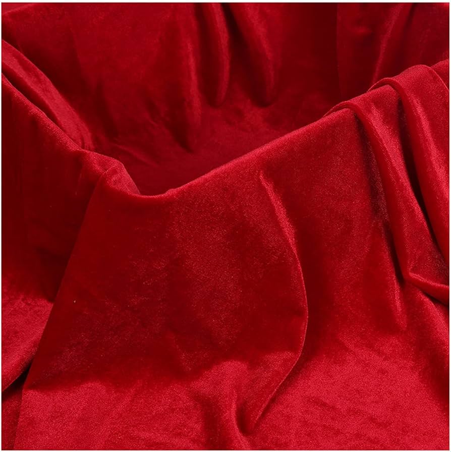Amazon.co.jp: ベルベット 生地 柔らかい 赤い ベロア 生地 ベルベット