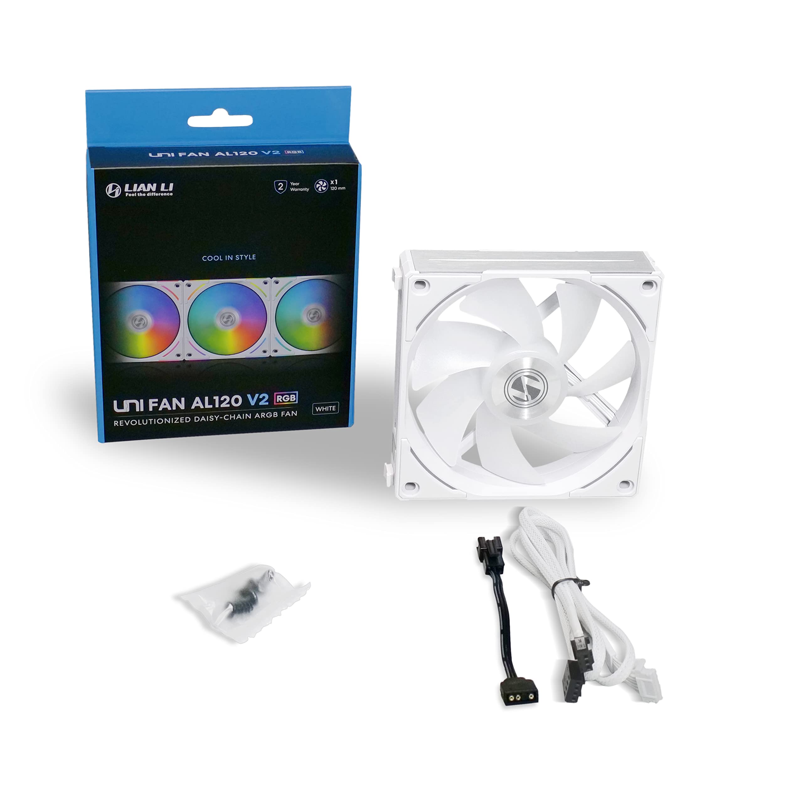 Amazon.co.jp: LIANLI 連結型ケースファン UNI FAN AL120 V2 ホワイト