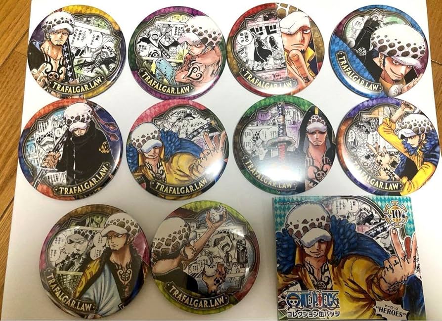 ワンピース トラファルガー・ロー 他 輩 バースデー 缶バッジ 17点